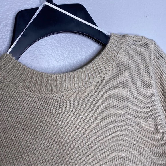 Copper Key Beige Cable Knit Sweater Medium - Picture 7 of 7